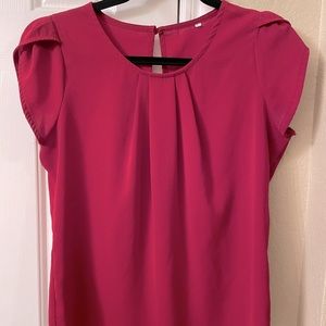 Maroon blouse from Shein